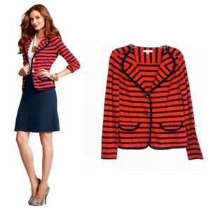 Cabi Sz M Yacht Club striped blazer nautical
